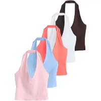 Next Top azul claro / marrón / coral / rosa / blanco