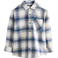 Next Camisa navy / gris / blanco