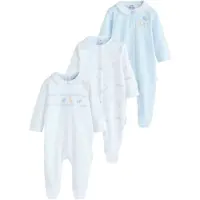 Next Pijama azul pastel / amarillo claro / blanco