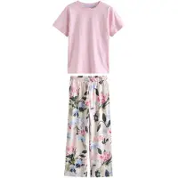 Next Pijama beige claro / azul denim / rosa / negro