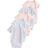 Next Pijama entero/body verde / rosa / talco / blanco