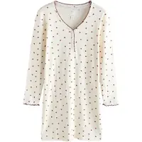 Next Camiseta de noche crema / rojo