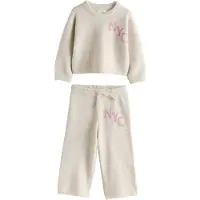 Next Conjunto 'Cosy NYC' beige / rosa