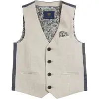 Next Chaleco crema / gris