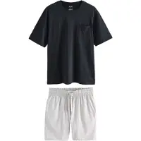 Next Pijama corto gris claro / negro