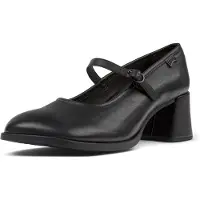 Camper para mujer. K201799-001 Zapatos de Piel Kora negro (37), 5 a 8cm, Hebilla, Casual, outlet 2026.