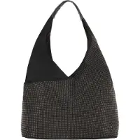 Faina Bolso de hombro negro / plata