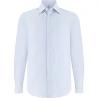 Boggi Milano Camisa azul claro / blanco