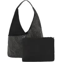 Faina Bolso de hombro negro / plata