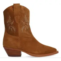 Alpe para mujer. 554411 Botines de piel Wester marrón (37), 3 a 5cm, Cremallera, Casual, outlet 2026.