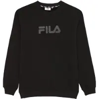 FILA Unisex Zanten Logo Crew Sweat Black Talla: M | Sudaderas con Capucha Outlet | Unisex | Negro