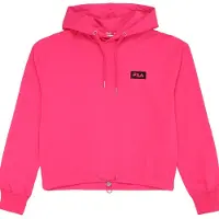 FILA Zilona Cropped Loose Hoodie Pink Yarrow Talla: XS | Sudaderas con Capucha Outlet | Mujer | Rosa