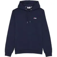 FILA Zevenar Logo Hoodie Black Iris Talla: XL | Sudaderas con Capucha Outlet | Hombre | Negro