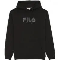 FILA Unisex Zoltan Logo Hoody Black Talla: M | Sudaderas con Capucha Outlet | Unisex | Negro