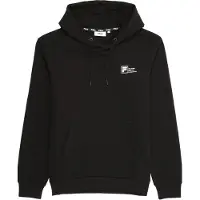 FILA Zwickau Graphic Logo Hoodie Black Talla: XL | Sudaderas con Capucha Outlet | Hombre | Negro
