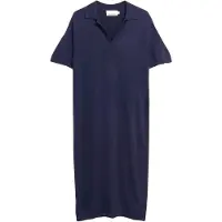 Armedangels - Women's Fine Polo Knit Dress - Vestido size XXL, azul