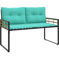 vidaXL Estantería de madera, 114 x 55 x 77 cm, turquesa, rectangular