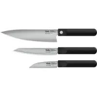 Fissler ProCut 001-029-03-000/0, juego de 3 cuchillos con cuchillo de chef, cuchillo multiusos y cuchillo de pelar