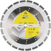 Klingspor Discos de corte diamantados DT 612 UT, dimensiones: 350 x 3 x 20 mm, 22 segmentos; y 40 x 3 x 12 mm, modelo Turbo estándar