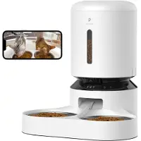 Petlibro Granary Smart Camera Feeder Dual Bowl - Blanco