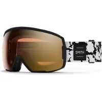 Smith - Máscaras de esquí - Proxy Black Marble Chromapop Pro Photochromic Gold Mirror - Blanco