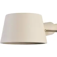 LUCANDE Aplique de pared Silka, 14 cm, beige, flexible, enchufe