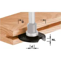 Festool Fresadora de ranura con disco de carburo de tungsteno HW, diámetro 40 x 5 mm | 491060
