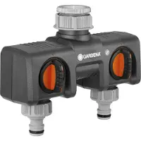 Gardena Distribuidor De 2 Vías Con Adaptador