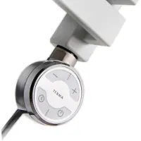 Sapho Calentador eléctrico de pared MOA, con termostato, 400 W, color cromado