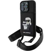 Karl Lagerfeld Funda Para Móvil Saffiano Crossbody Strap Karl And Choupette Iphone 16 Pro
