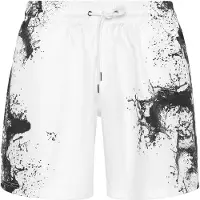 Plein sport Pantalón deportivo 'Splash' negro / blanco