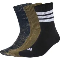 Adidas - 3-Stripes Concept Crew WSH 3-Pack - Calcetines multifuncionales size 37-39, negro