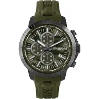 Plein sport Reloj analógico 'Gain' oliva / negro / plata