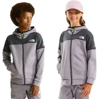The North Face - Kid's Mountain Athletics Full Zip Hoodie - Chaqueta de entrenamiento size S, gris