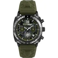 Plein sport Reloj analógico 'Wildcat' oliva / negro