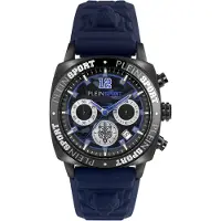 Plein sport Reloj analógico 'Wildcat Chrono' navy / negro / plata