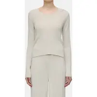Closed Scoop Neck Longsleeve Knits Sabbia Beige Talla: S | Sudaderas con Capucha Outlet | Mujer | Marrón