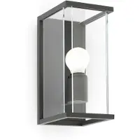 Faro 70773, iluminación de pared para exteriores, gris oscuro, aluminio, IP54, Clase I, casquillo E27