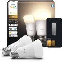Philips Hue White Bombilla Inteligente A60 - E27 - 810 (paquete De 2)
