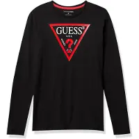 GUESS Camiseta rojo / negro / blanco