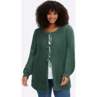 Sheego Cárdigan verde oscuro