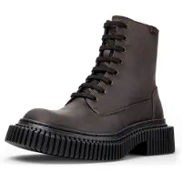 Camper Botines con cordones 'Pix Berlin' marrón oscuro