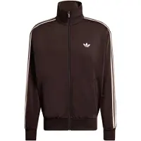 Adidas Originals Sudadera con cremallera 'Firebird' marrón oscuro / rosa