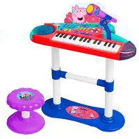 Reig Musicales Piano With Microphone Stand And Bench