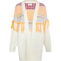IZIA Cárdigan 'Eyota' azul pastel / lila / naranja claro / blanco lana