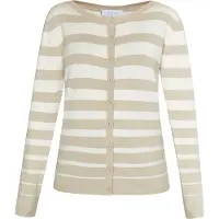 Usha Cárdigan 'Fenia' beige / blanco