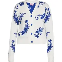 IZIA Cárdigan azul / blanco