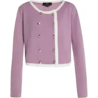 Faina Cárdigan malva / blanco