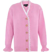 Faina Cárdigan rosa / blanco