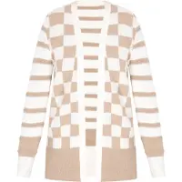 Usha Cárdigan beige / blanco